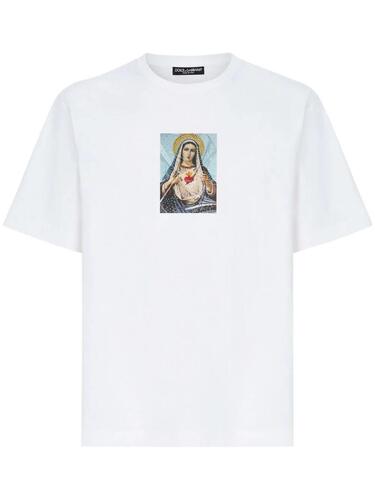 돌체앤가바나 그래픽 프린트 티셔츠