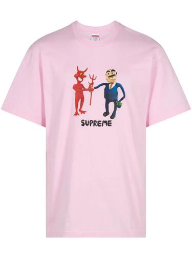 슈프림 비즈니스 라이트 핑크 티셔츠