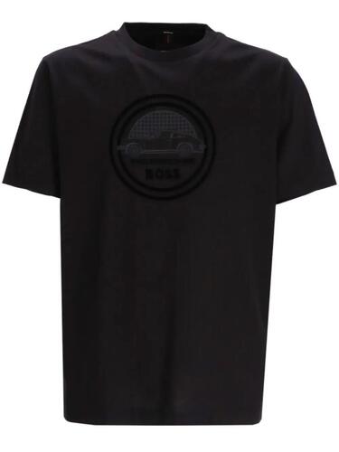 보스 보스 X 포르쉐 로고 프린트 티셔츠